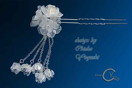 プラバンアクセサリー シュリンクジュエリーPJ112 Shrink Plastic in Jewelry トールペイント 湯口千恵子作