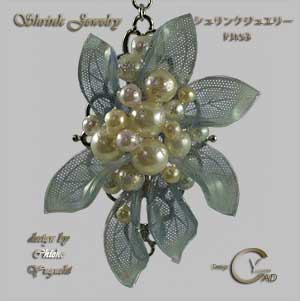 スタンプ&ペイント シュリンクジュエリーPJ153M Shrink Plastic in Jewelry 湯口千恵子作