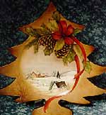 Pine Cone Christmas Plate まつかさのクリスマスプレート
