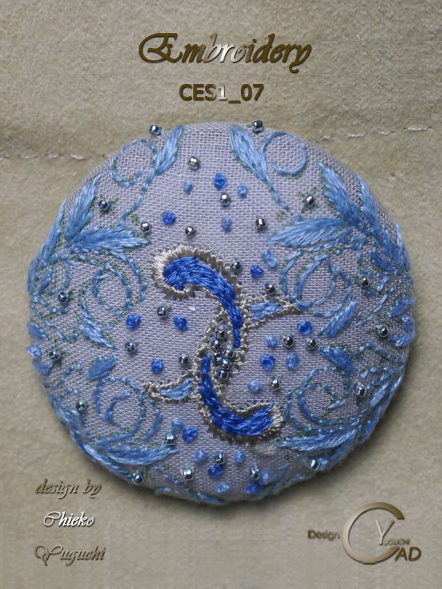 刺繍作品CES1_07 湯口千恵子作